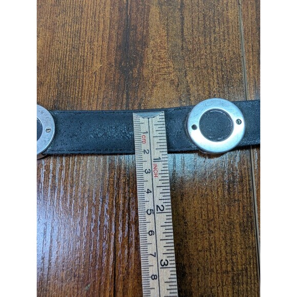 Brighton Rodeo Heart Grommet Belt Black Leather • Engraved Silver Buckle • Style main image 12